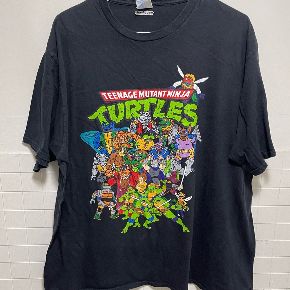 Port and Company Black Teenage Mutant Ninja Turtles Tee